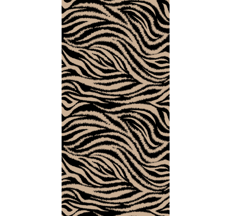 Cute animal wallpaper zebra striped design - TenStickers