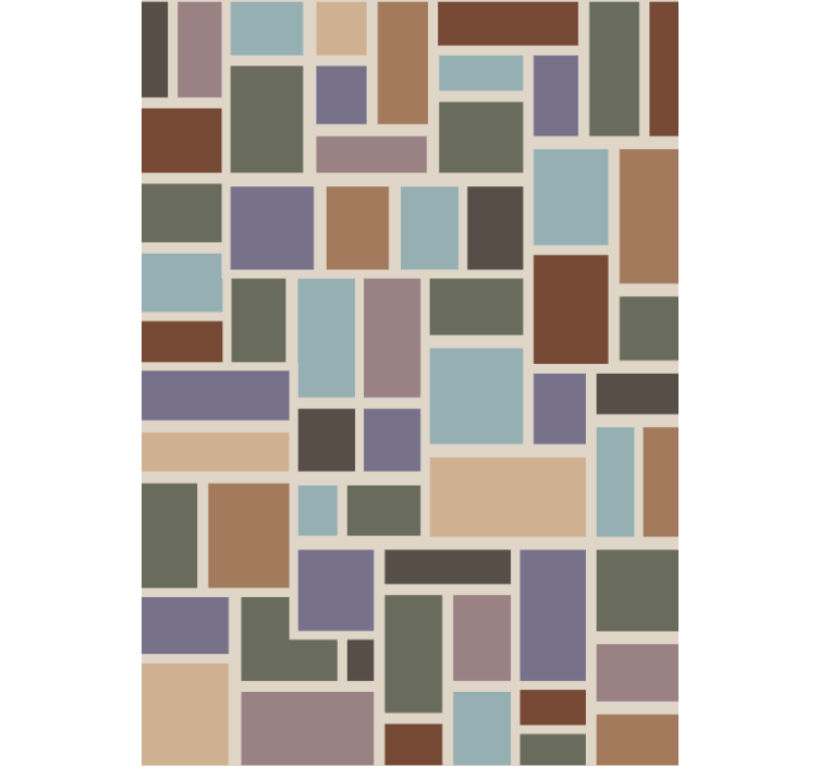 Office wallpaper in vibrant contemporary tiles - TenStickers