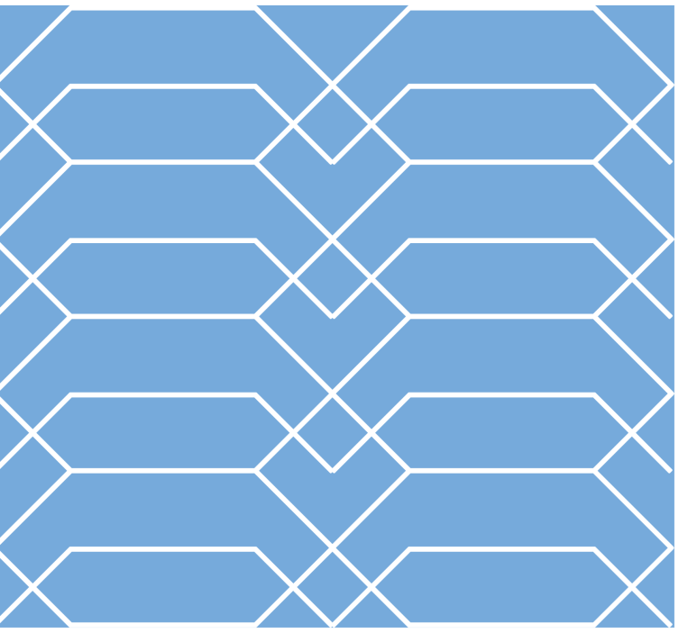 Wallpaper geometric blue lines - TenStickers
