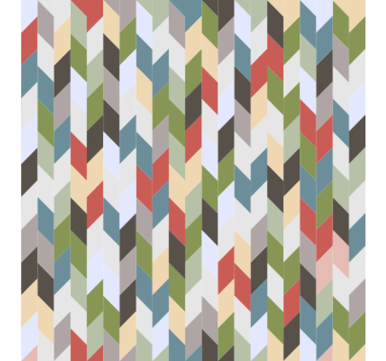 Wallpaper geometric herringbone spectrum - TenStickers