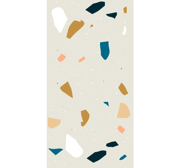 Wallpaper geometric terrazzo splash design - TenStickers
