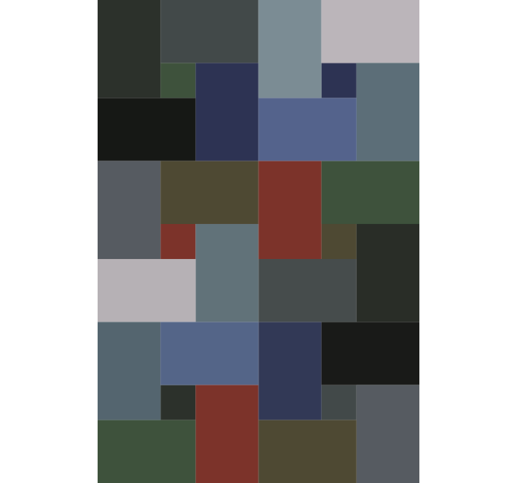 Wallpaper geometric block pattern - TenStickers