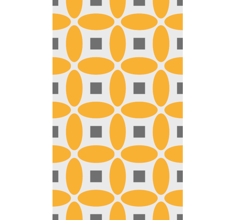 Wallpaper geometric circles design - TenStickers