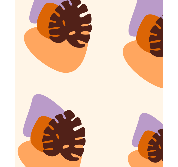 Nature wallpaper colorful leaf patterns - TenStickers