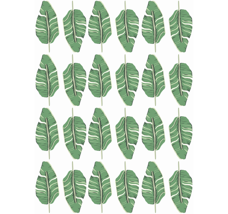 Nature wallpaper with luxurious leaf design - TenStickers