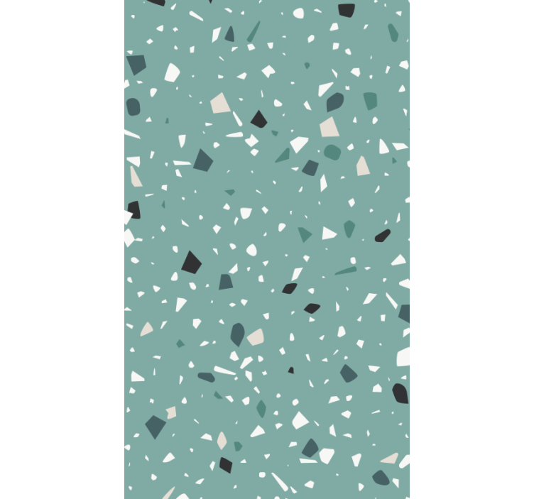 Textured wallpaper aquamarine terrazzo design - TenStickers