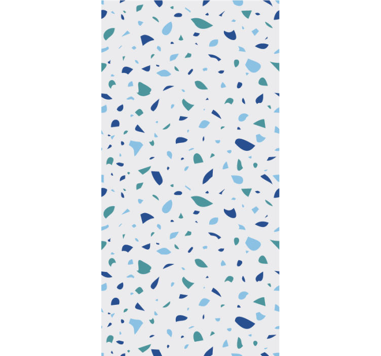 Textured wallpaper in blue tones terrazzo - TenStickers