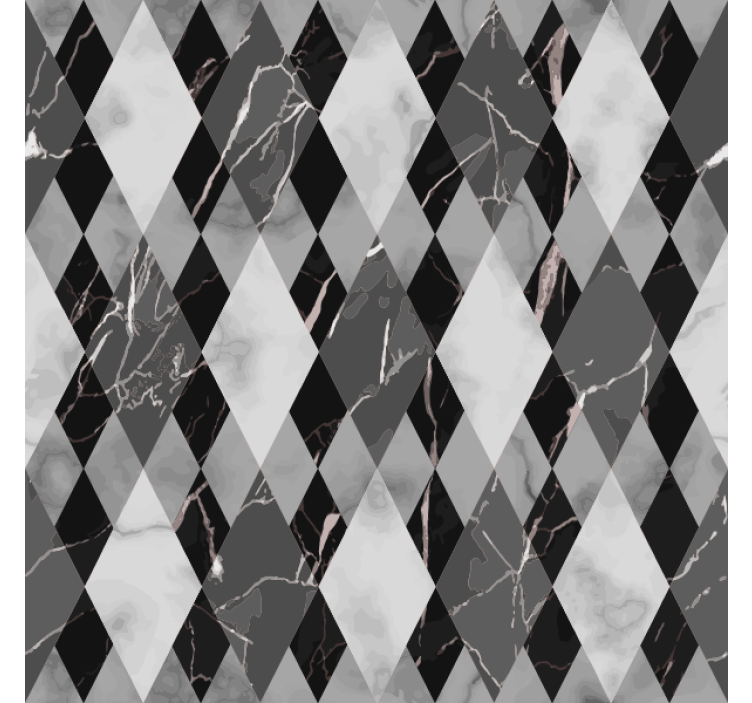 Wallpaper marble diamond dark pattern - TenStickers