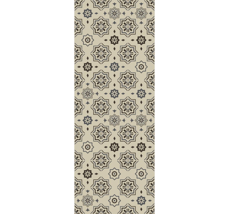 Tiles wallpaper patterned runner - TenStickers