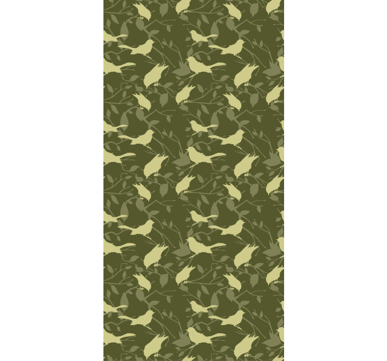 Wallpaper childrens room green victorian design - TenStickers