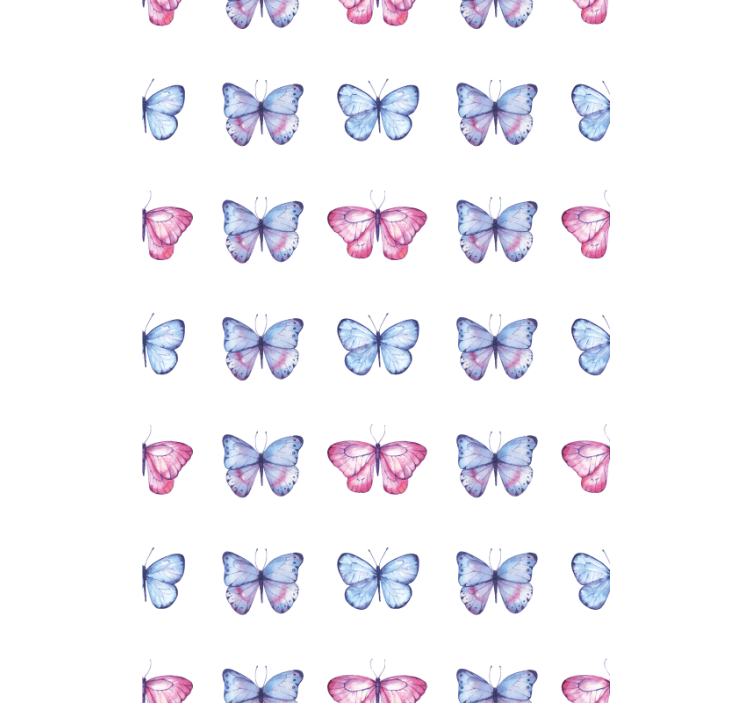 Wallpaper childrens room blue and pink wings - TenStickers
