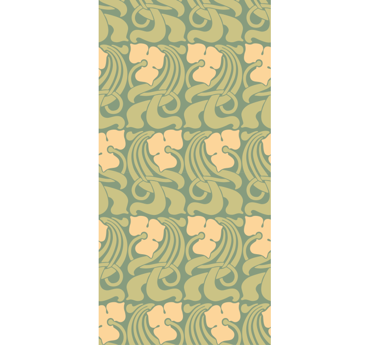 Hallway wallpaper with art nouveau design - TenStickers