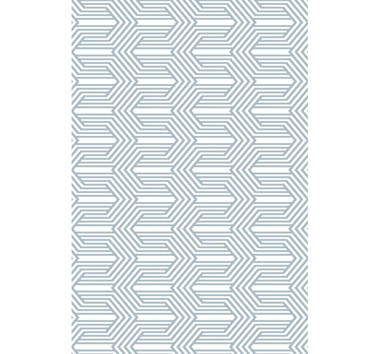 Nordic wallpaper blue background with white lines - TenStickers