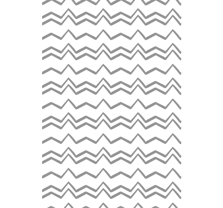 Nordic wallpaper with irregular grey zig zag lines - TenStickers