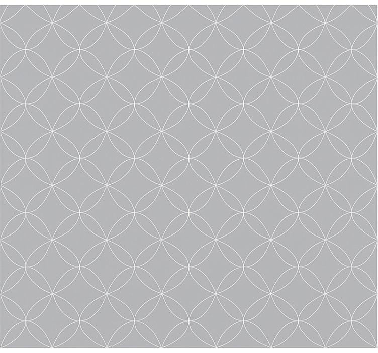 Nordic wallpaper grey geometric abstract florals - TenStickers