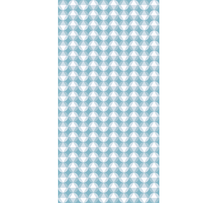 Wallpaper patterns geometric blue harmony - TenStickers