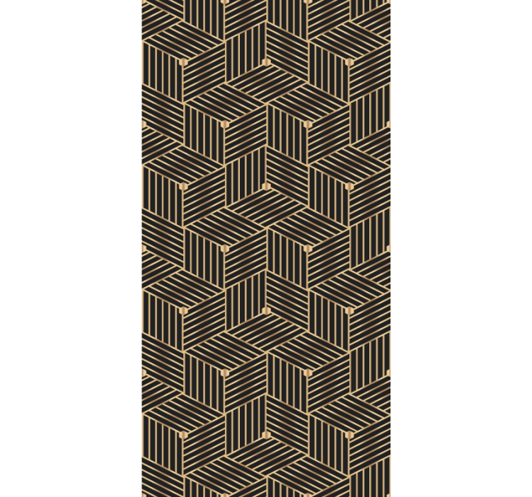 Wallpaper patterns geometric linear design - TenStickers