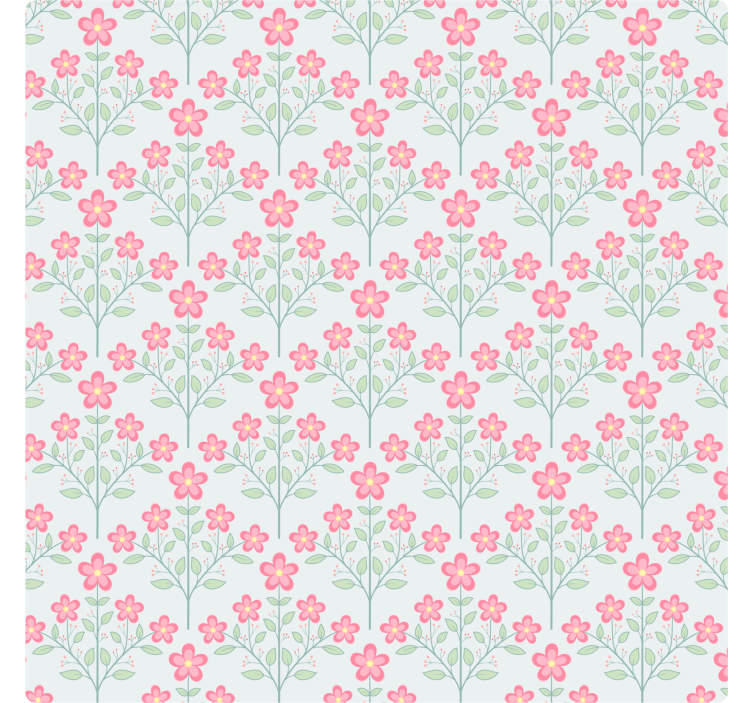 Tiles wallpaper floral small tile - TenStickers