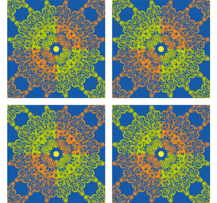 Tiles wallpaper colorful mandala design - TenStickers