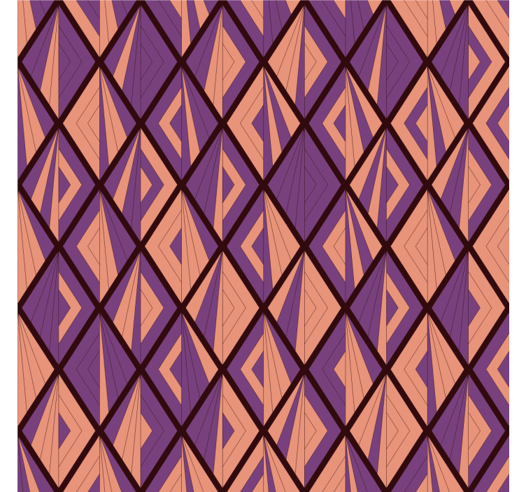 Wallpaper geometric diamond pattern - TenStickers