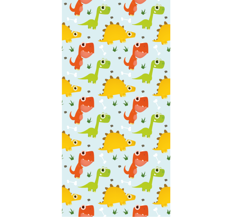 Dino wallpaper small dino pattern - TenStickers