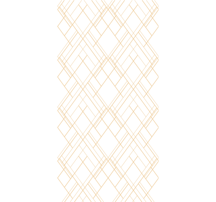 Modern wallpaper with golden irregular lines on white - TenStickers