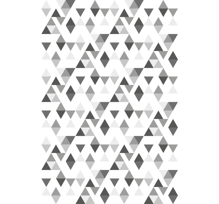 Modern wallpaper in grey triangle pattern - TenStickers