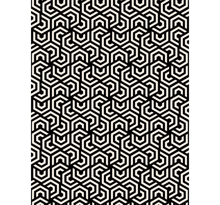 Modern wallpaper with hypnotic design - TenStickers