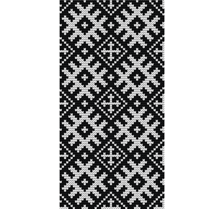 Modern wallpaper viking chained squares design - TenStickers