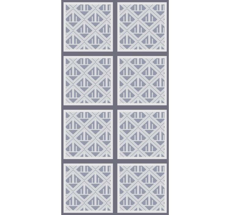 Modern wallpaper with geometric patterned sections - TenStickers