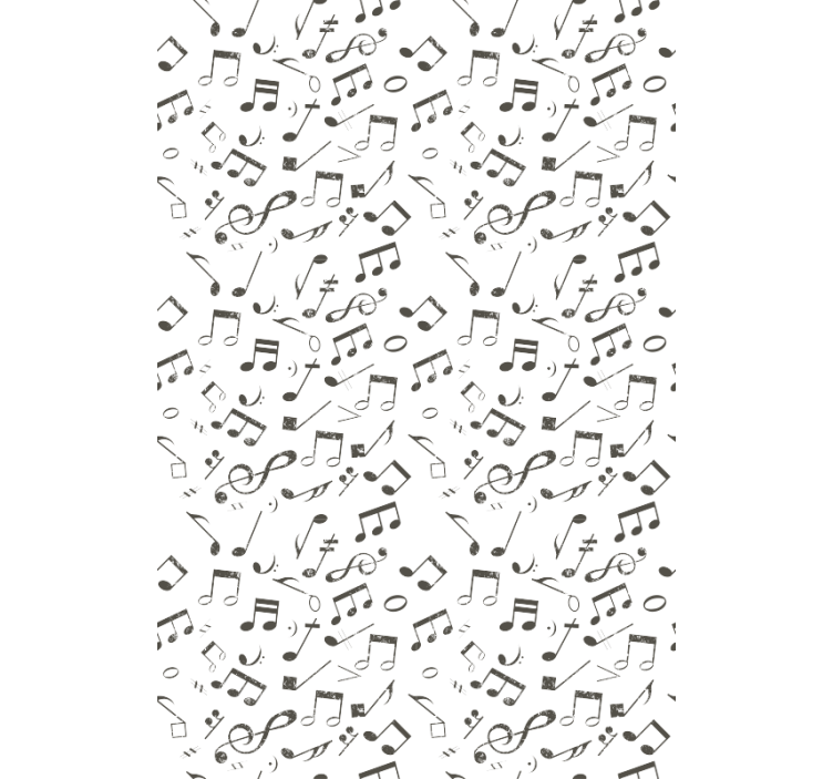 Wallpaper childrens room musical notes flow - TenStickers