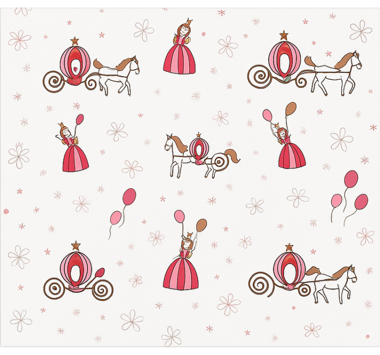 Wallpaper childrens room fairy tale princess - TenStickers
