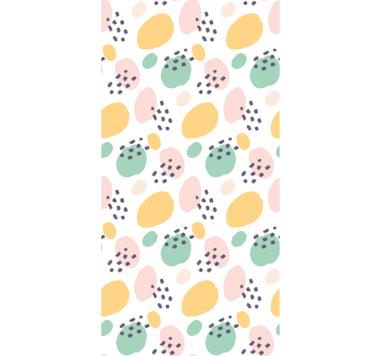 Teenage bedroom wallpaper pastel abstract shapes - TenStickers