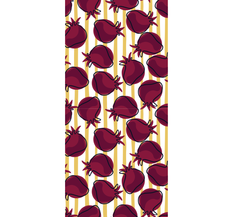 Kitchen wallpaper with pomegranate design - TenStickers