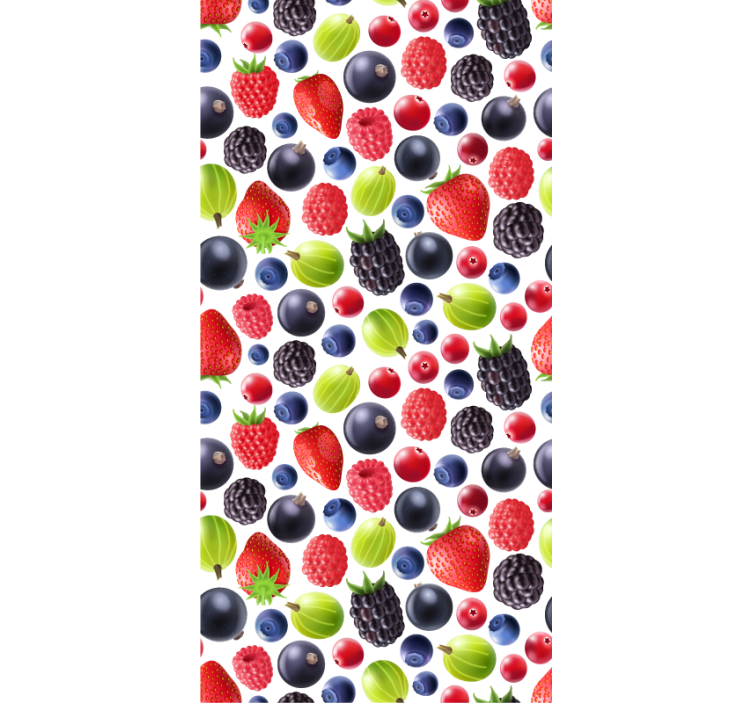 Kitchen wallpaper berry collection - TenStickers
