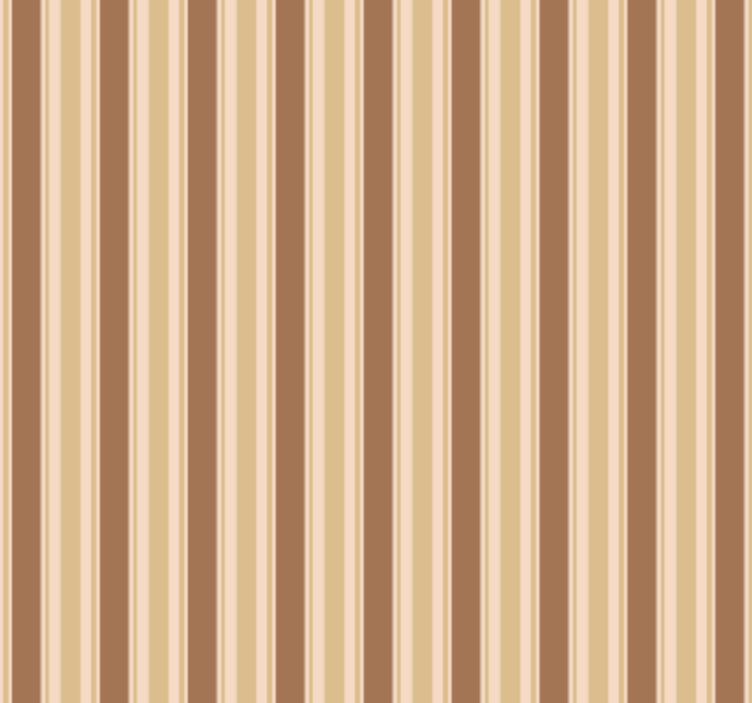 Living room wallpaper in brown striped pattern - TenStickers