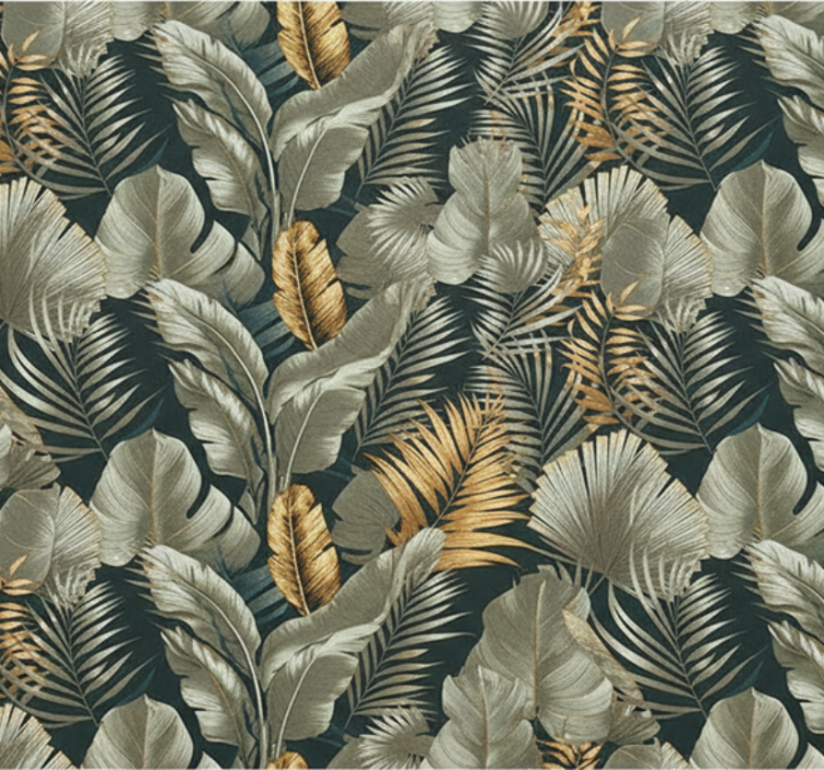 Living room wallpaper botanical and floral designs - TenStickers
