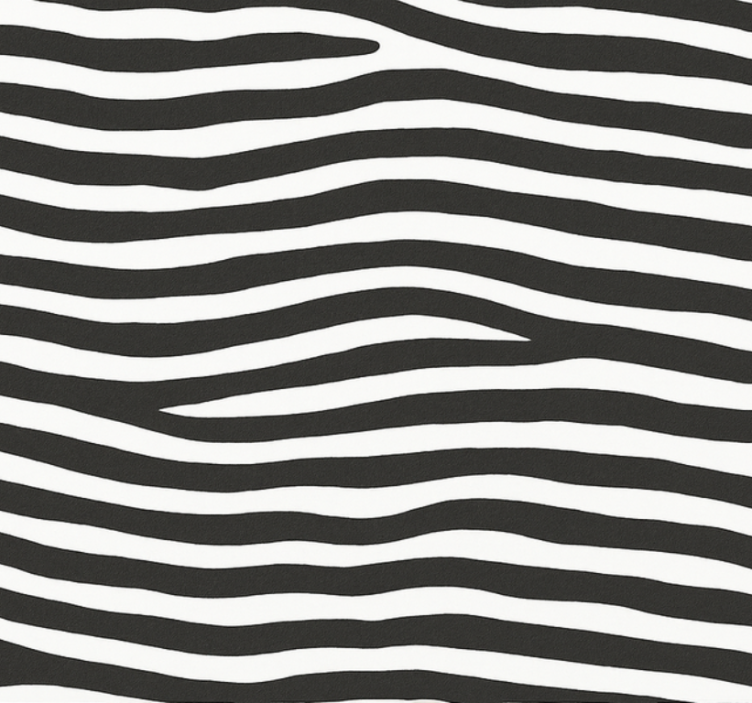 Master bedroom wallpaper zebra print design - TenStickers