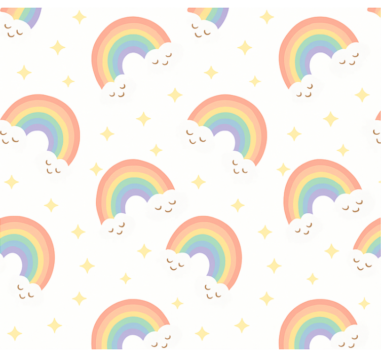 Wallpaper childrens room kids rainbow - TenStickers