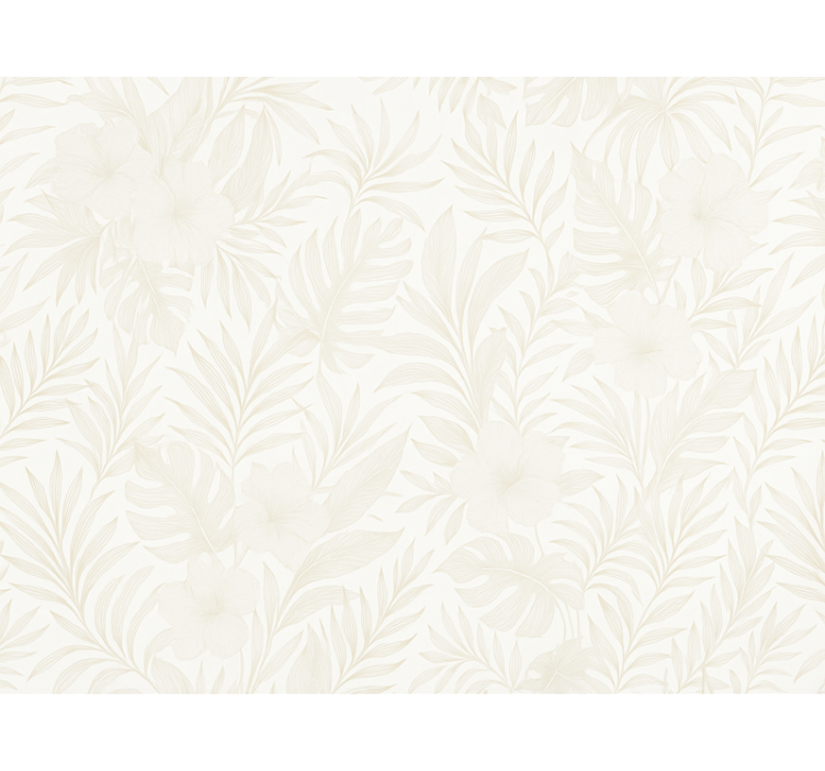 Neutral tropical master bedroom wallpaper - TenStickers