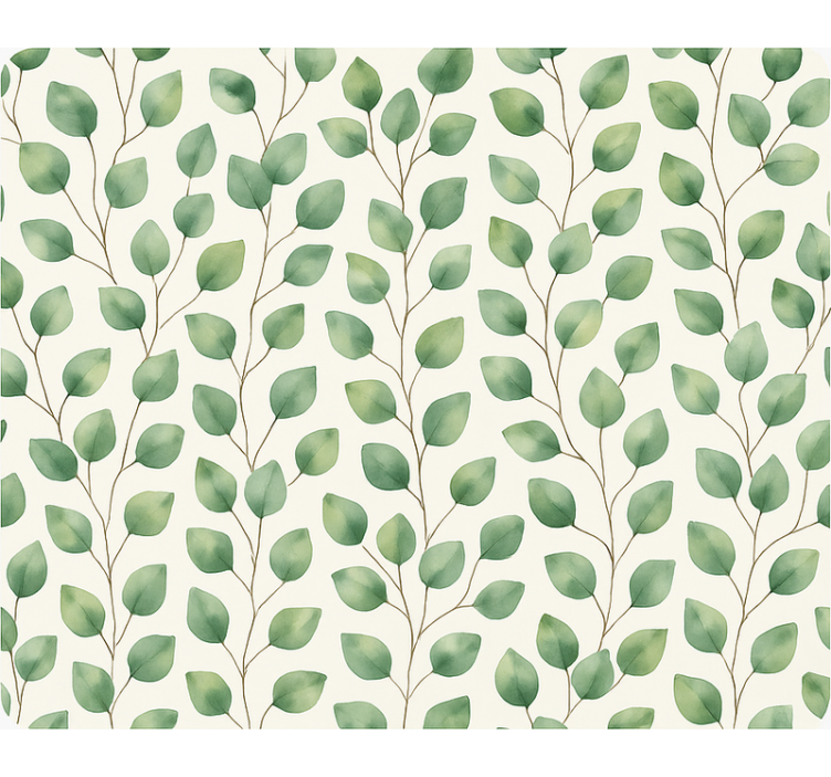 Living room wallpaper rainforest leaf design - TenStickers