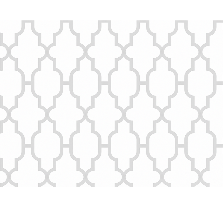 Living room wallpaper in grey geometric design - TenStickers