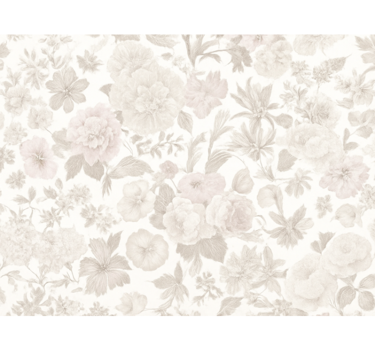 Vintage floral master bedroom wallpaper - TenStickers