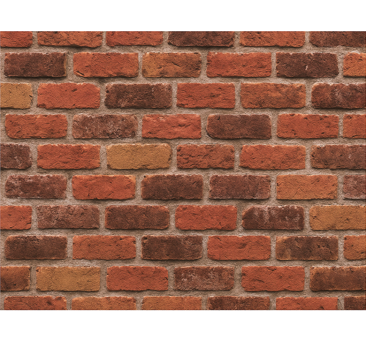 Master bedroom wallpaper rustic brick stone design - TenStickers