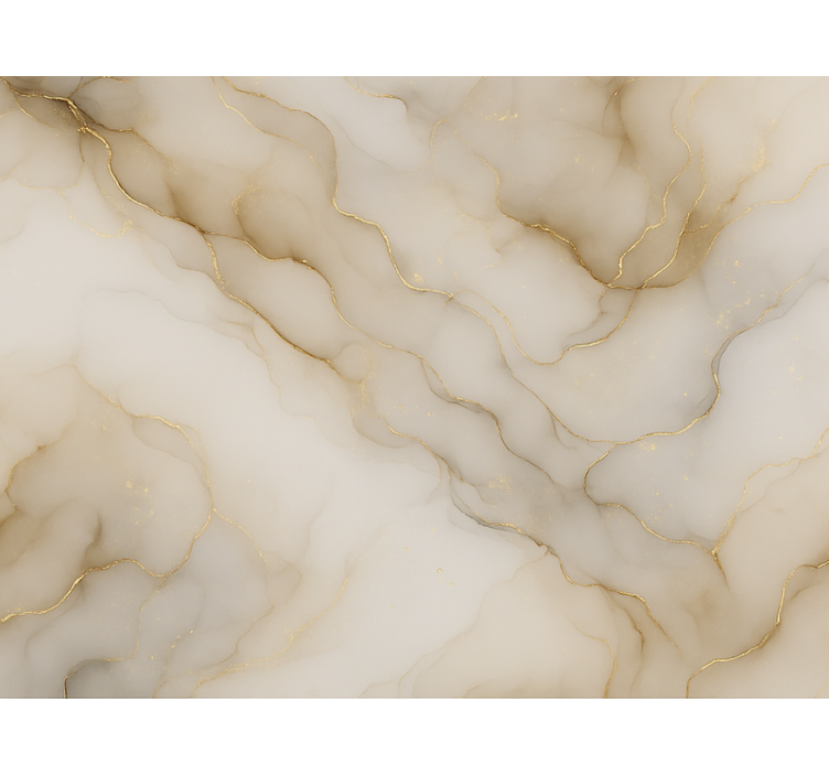 Master bedroom wallpaper marble with gold - TenStickers