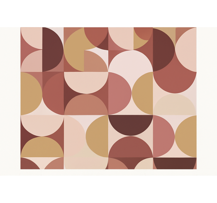 Master bedroom wallpaper retro pink figures design - TenStickers