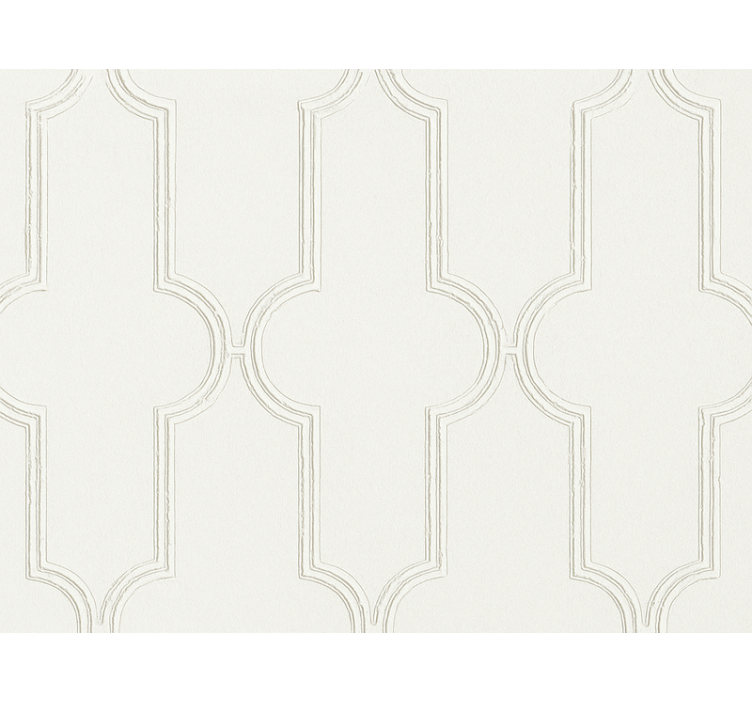 Master bedroom wallpaper white panel design - TenStickers