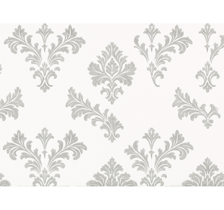 Master bedroom wallpaper metallic silver design - TenStickers