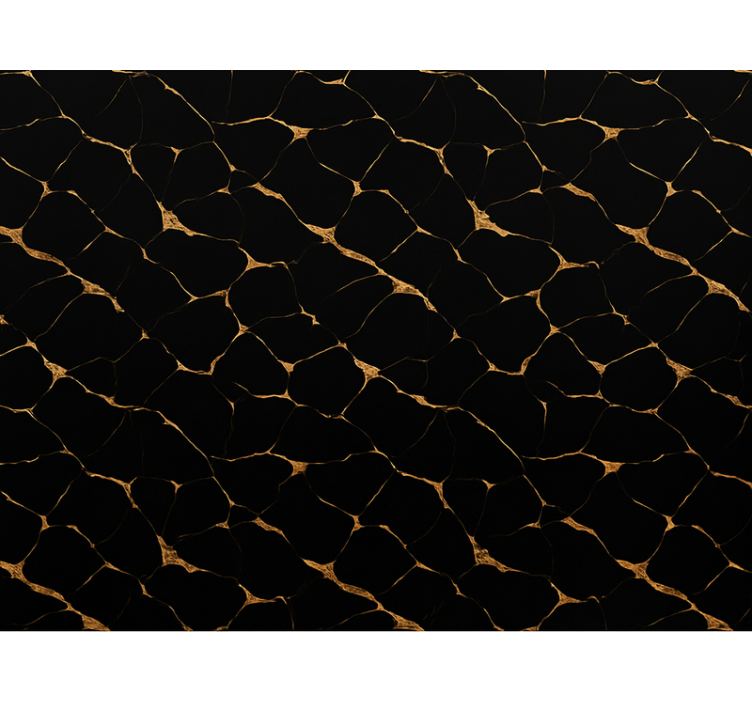Master bedroom wallpaper black marble with gold veins - TenStickers