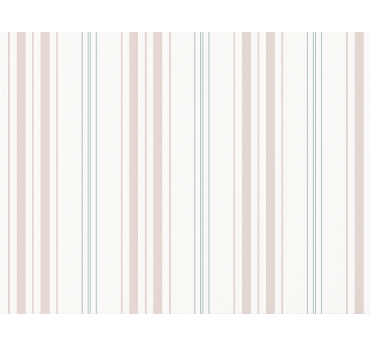 Pastel thin stripes wallpaper childrens room - TenStickers
